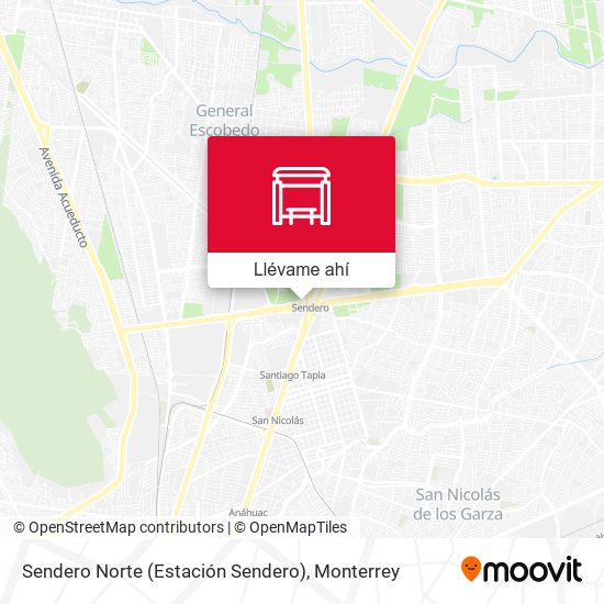 Mapa de Sendero Norte (Estación Sendero)