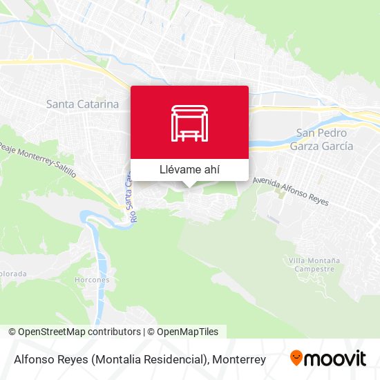 Mapa de Alfonso Reyes (Montalia Residencial)