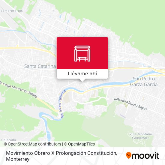 Mapa de Movimiento Obrero X Prolongación Constitución