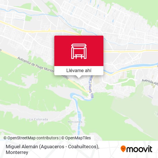 Mapa de Miguel Alemán (Aguaceros - Coahuiltecos)