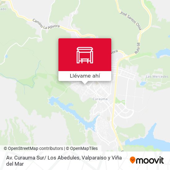 Mapa de Av. Curauma Sur/ Los Abedules