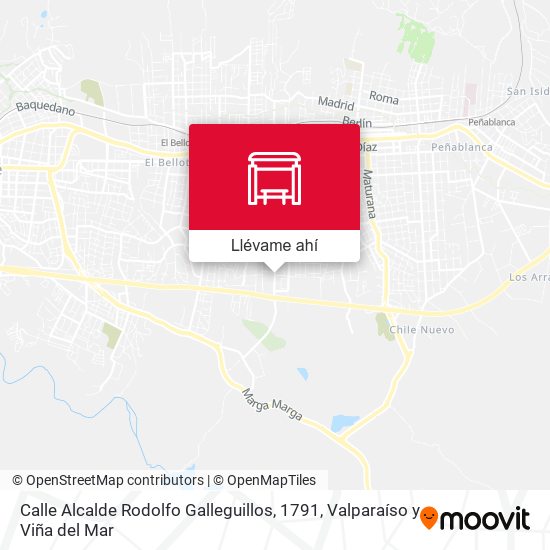 Mapa de Calle Alcalde Rodolfo Galleguillos, 1791