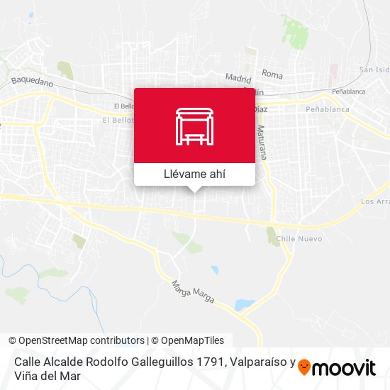 Mapa de Calle Alcalde Rodolfo Galleguillos 1791