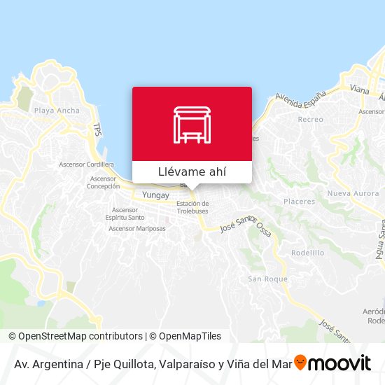Mapa de Av. Argentina / Pje Quillota