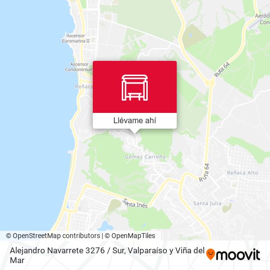 Mapa de Alejandro Navarrete 3276 / Sur