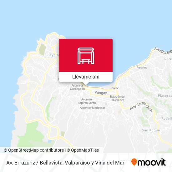 Mapa de Av. Errázuriz / Bellavista