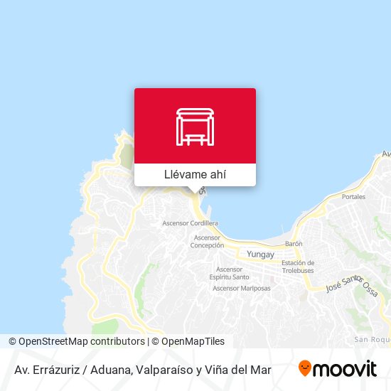 Mapa de Av. Errázuriz / Aduana