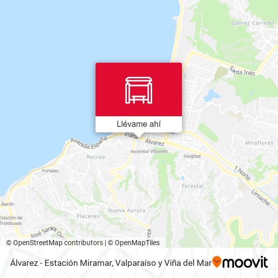 Mapa de Álvarez - Estación Miramar