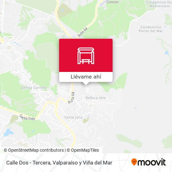 Mapa de Calle Dos - Tercera