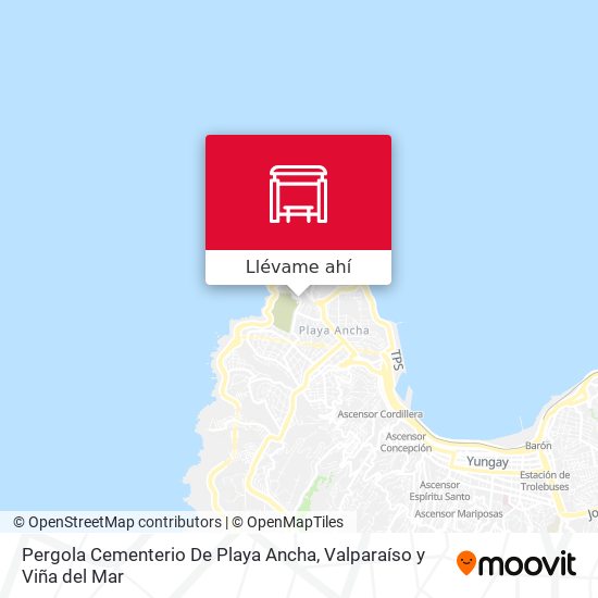 Mapa de Pergola Cementerio De Playa Ancha