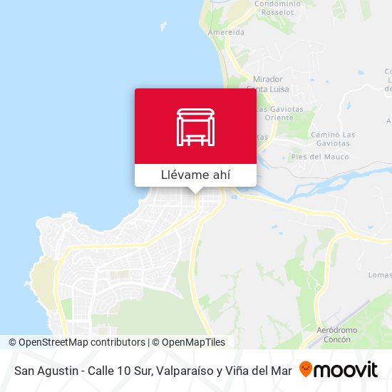 Mapa de San Agustin - Calle 10 Sur