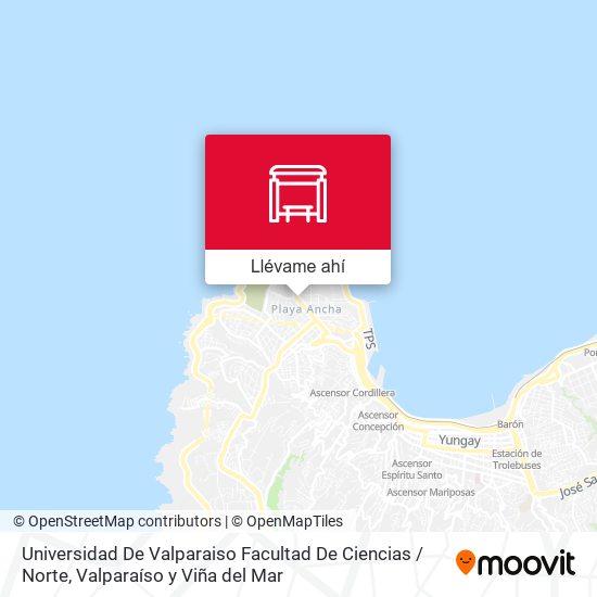 Mapa de Universidad De Valparaiso Facultad De Ciencias / Norte