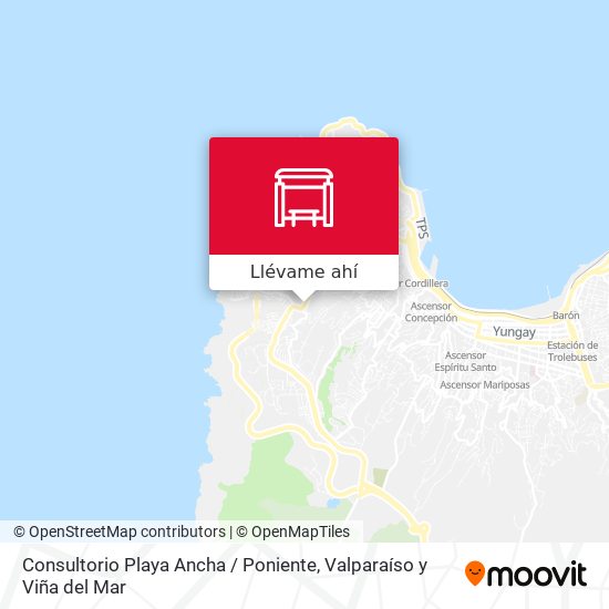 Mapa de Consultorio Playa Ancha / Poniente