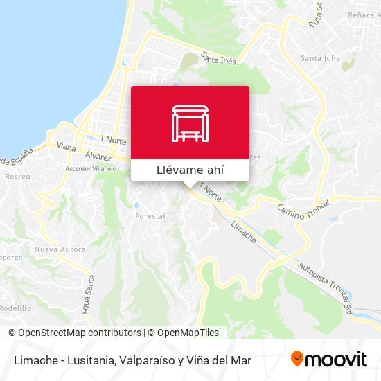 Mapa de Limache - Lusitania