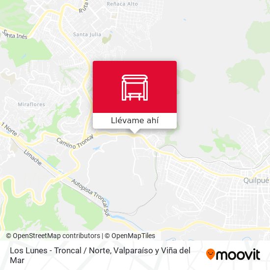 Mapa de Los Lunes - Troncal / Norte