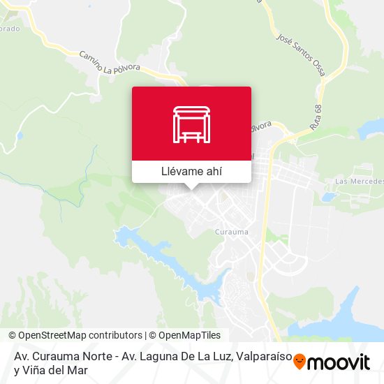 Mapa de Av. Curauma Norte - Av. Laguna De La Luz