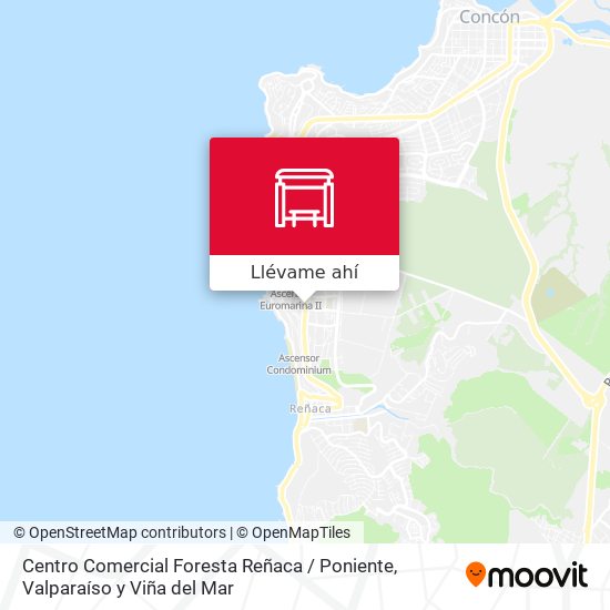 Mapa de Centro Comercial Foresta Reñaca / Poniente