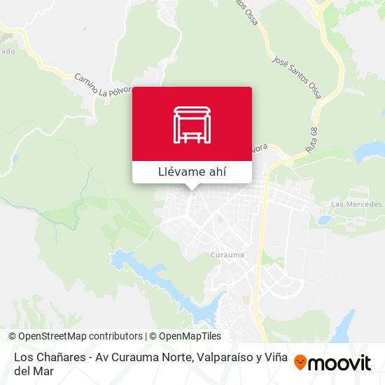 Mapa de Los Chañares - Av Curauma Norte