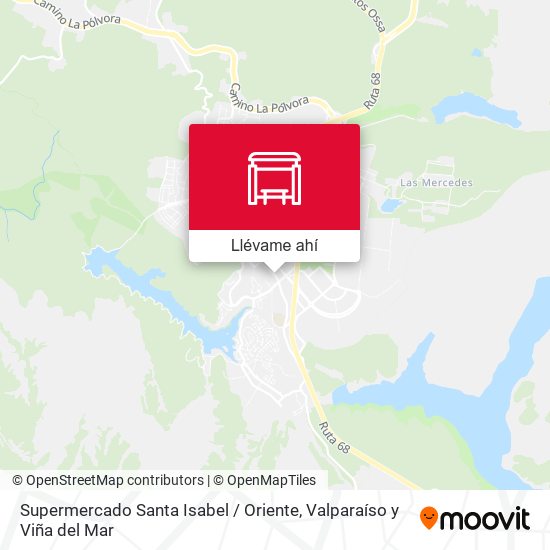 Mapa de Supermercado Santa Isabel / Oriente