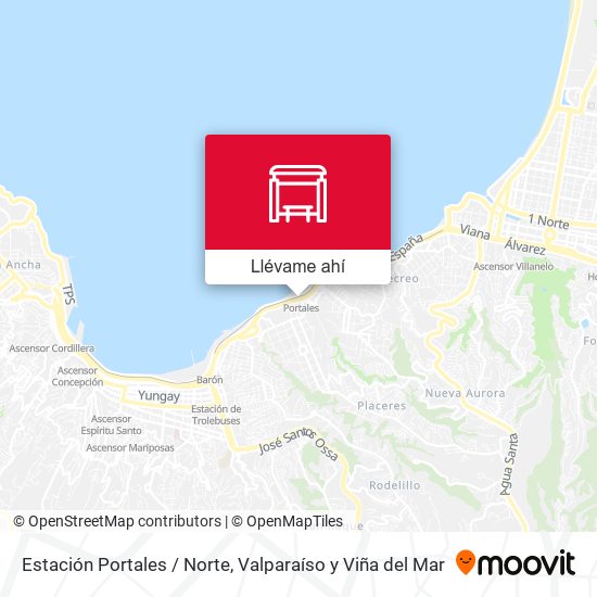 Mapa de Estación Portales / Norte