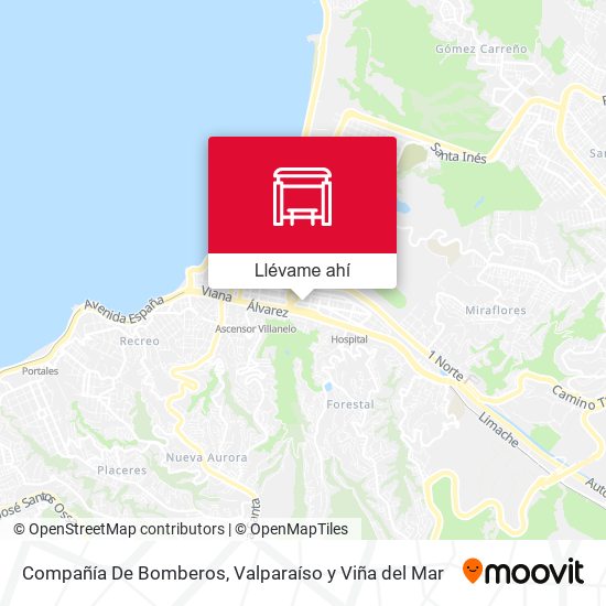 Mapa de Compañía De Bomberos