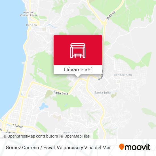 Mapa de Gomez Carreño / Esval