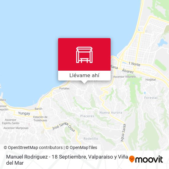 Mapa de Manuel Rodriguez - 18 Septiembre