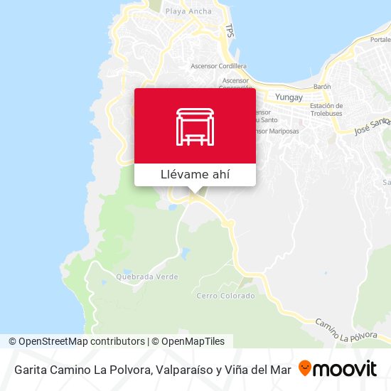 Mapa de Garita Camino La Polvora