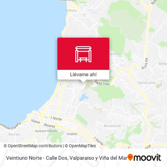 Mapa de Veintiuno Norte - Calle Dos