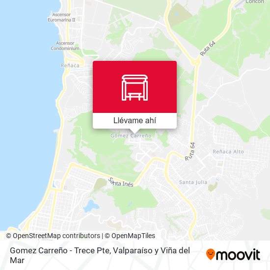 Mapa de Gomez Carreño - Trece Pte