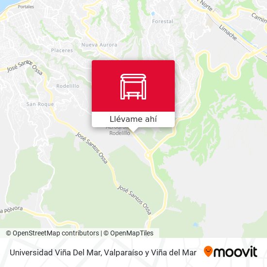 Mapa de Universidad Viña Del Mar