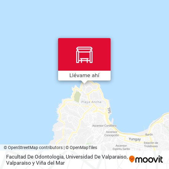 Mapa de Facultad De Odontologia, Universidad De Valparaiso