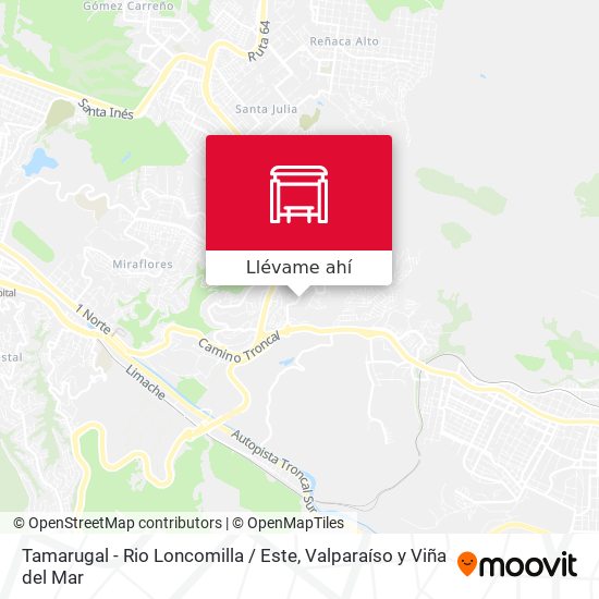 Mapa de Tamarugal - Rio Loncomilla / Este