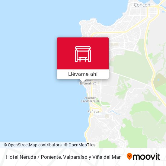 Mapa de Hotel Neruda / Poniente