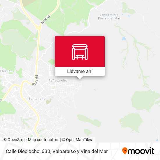 Mapa de Calle Dieciocho, 630