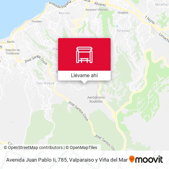 Mapa de Avenida Juan Pablo Ii, 785