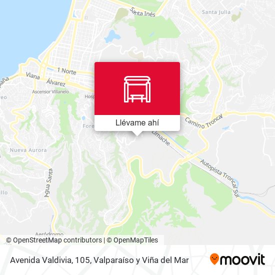 Mapa de Avenida Valdivia, 105