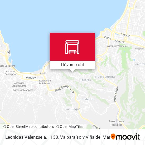 Mapa de Leonidas Valenzuela, 1133