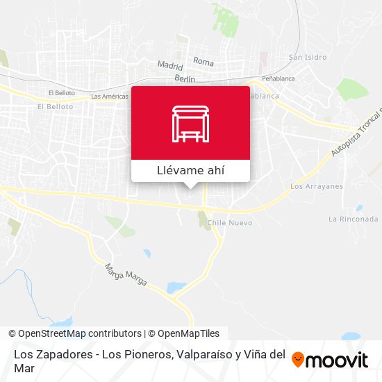 Mapa de Los Zapadores - Los Pioneros