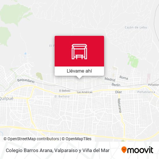 Mapa de Colegio Barros Arana