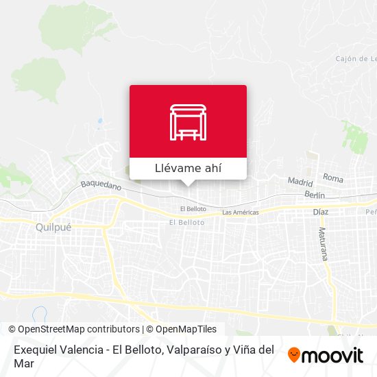 Mapa de Exequiel Valencia - El Belloto