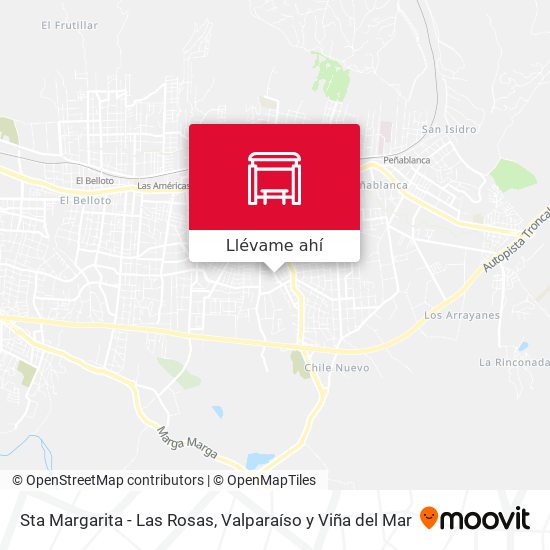 Mapa de Sta Margarita - Las Rosas