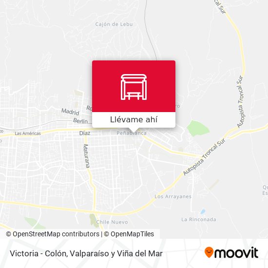 Mapa de Victoria - Colón