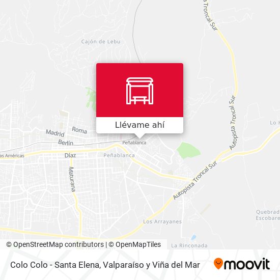 Mapa de Colo Colo - Santa Elena