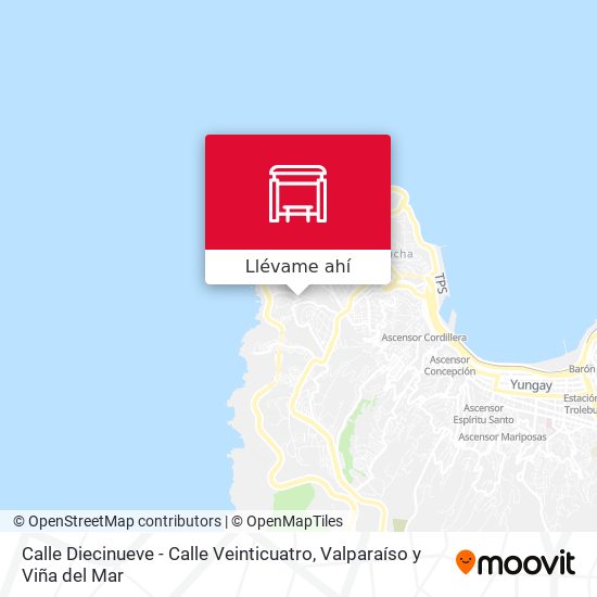 Mapa de Calle Diecinueve - Calle Veinticuatro