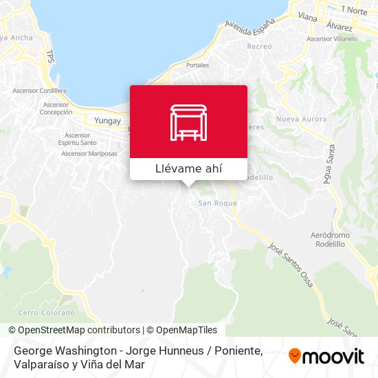 Mapa de George Washington - Jorge Hunneus / Poniente