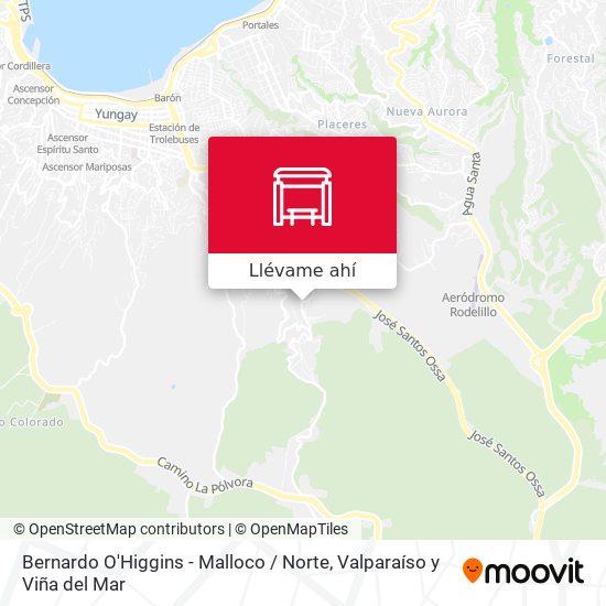 Mapa de Bernardo O'Higgins - Malloco / Norte