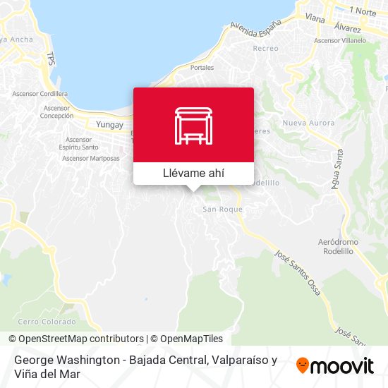 Mapa de George Washington - Bajada Central