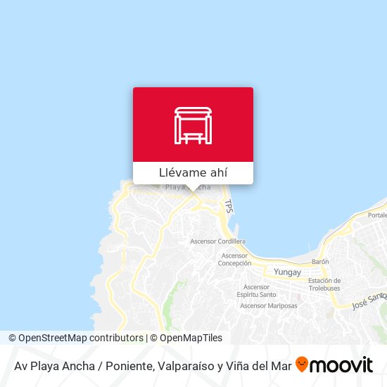 Mapa de Av Playa Ancha / Poniente