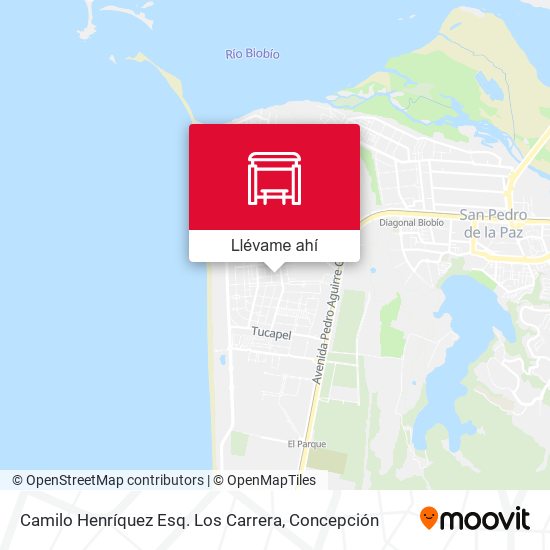 Mapa de Camilo Henríquez Esq. Los Carrera